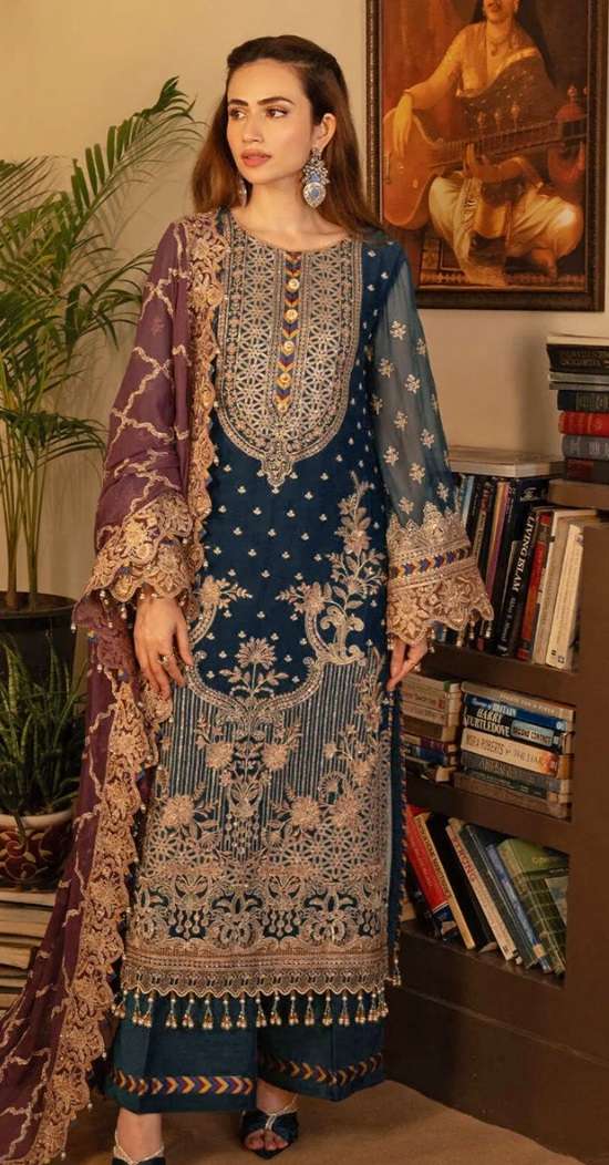 D No -635 Semi Stitched Anamsa